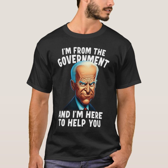 Camiseta Sou do Governo e estou aqui para te ajudar (Frente)