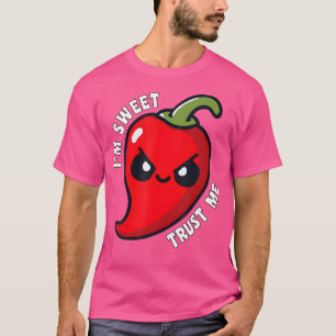 Camiseta Sou Doce, Prometo Pimenta Chili