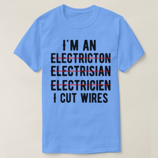 Camiseta Sou eletricista (Frente do Design)