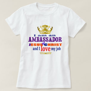 Camiseta Sou Embaixador De Jesus Cristo Christian
