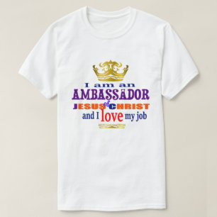 Camiseta Sou Embaixador De Jesus Cristo Christian T-Shi