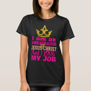 Camiseta Sou Embaixador De Jesus Cristo Christian T-Shi