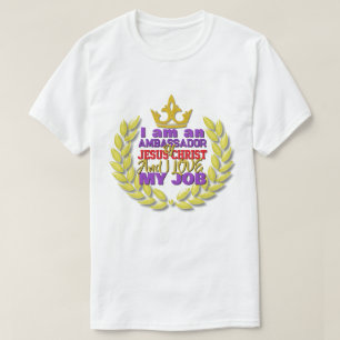 Camiseta Sou Embaixador De Jesus Cristo Christian T-Shi