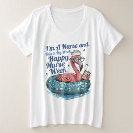 Camiseta sou enfermeira e esta é minha semana feliz semana 