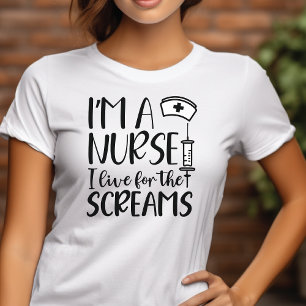 Camiseta Sou enfermeira que vivo para os Gritares do Dia da
