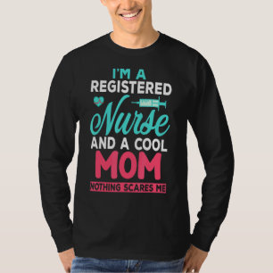 Camiseta Sou enfermeira registrada e um Legal Dia de as mãe