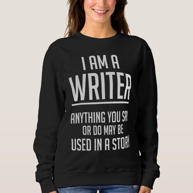 Camiseta Sou Escritor De Qualquer Coisa Que Diz Autores E E (Frente)