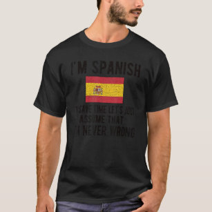 Camiseta Sou espanhol Flag Espanha Roots