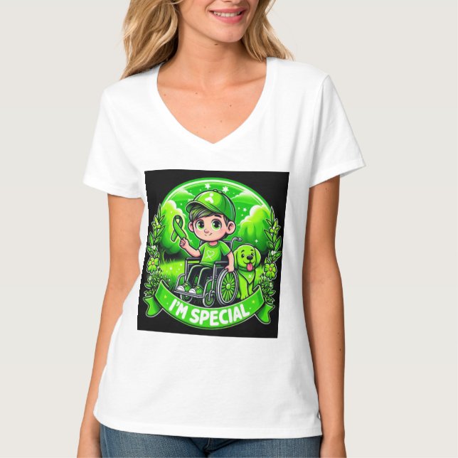 Camiseta 🌟 Sou Especial - Design de Consciência Paralela C (Frente)