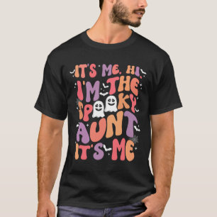 Camiseta Sou eu, a tia assustadora, sou eu, Retro Hallo