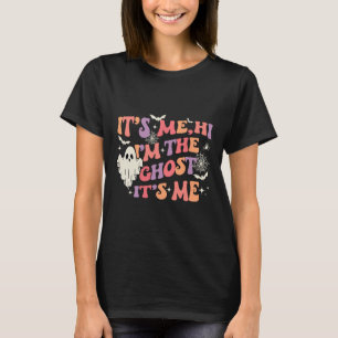 Camiseta Sou eu, o fantasma, sou eu feliz Dia das Bruxas
