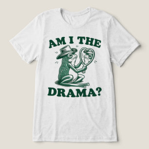 Camiseta Sou Eu O Sapo Vintage Olhando no Espelho Dramático
