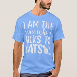 Camiseta Sou eu quem fala com gatos, fala com animais de es