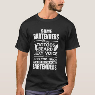 Camiseta Sou eu, um Barman Bartending Engraçado