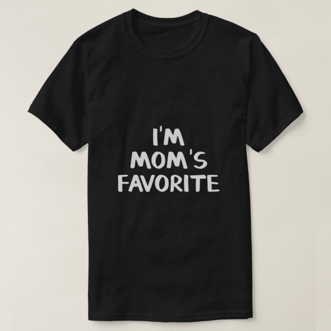 Camiseta Sou FAVORITO MÃE Essencial (Frente do Design)