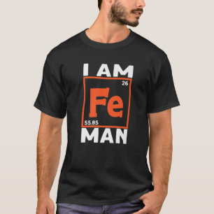 Camiseta Sou Fe Man Química, Química, Professor de Química