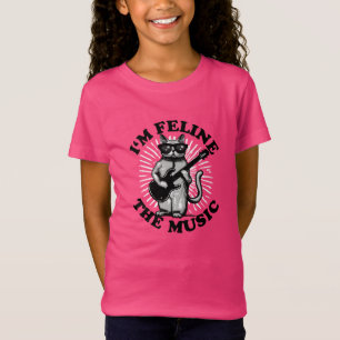 Camiseta Sou Feline The Music Gato de guitarrista