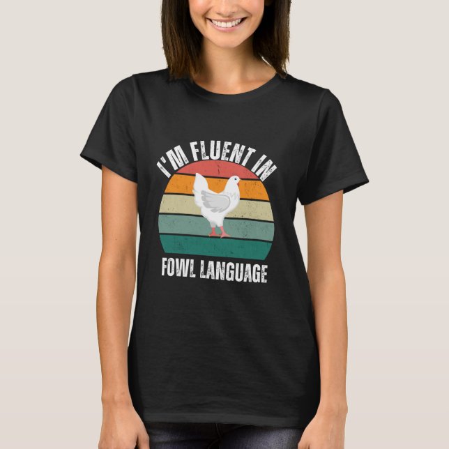 Camiseta Sou fluente na língua das aves (Frente)