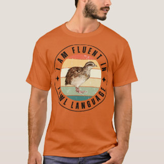 Camiseta Sou fluente na língua das aves 12