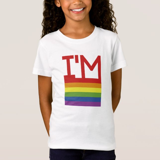 Camiseta Sou Gay| Sinalizador arco-íris (Frente)