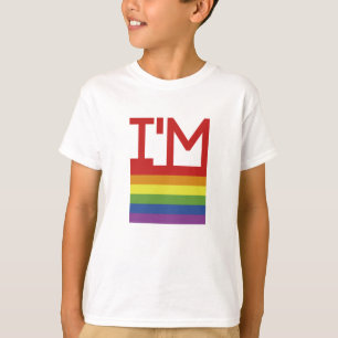 Camiseta Sou Gay  Sinalizador arco-íris