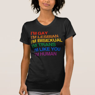 CAMISETA SOU GLBT, SOU HUMANO