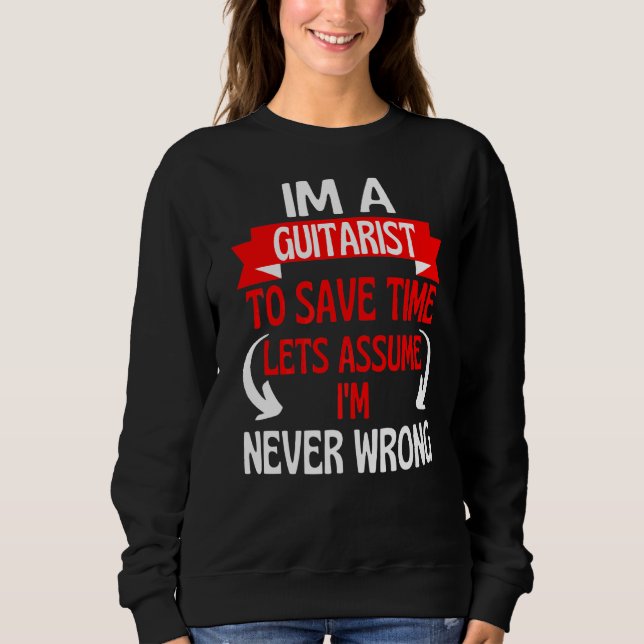 Camiseta Sou Guitarrista Para Salvar Vamos De Tempo Supondo (Frente)