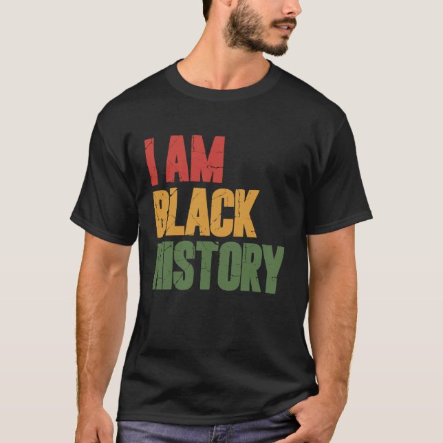 Camiseta Sou História Negra (Frente)