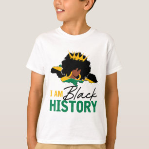 Camiseta Sou História Negra Jamaica Queen E Jamaican Flag