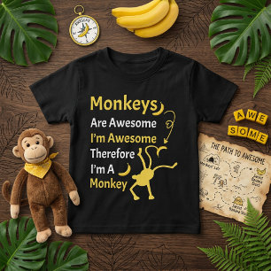 Camiseta Sou Incrível, Portanto Sou um Macaco Citação Diver