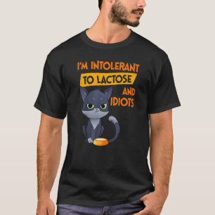 Camiseta Sou Intolerante À Lactose E Idiotas Cat.