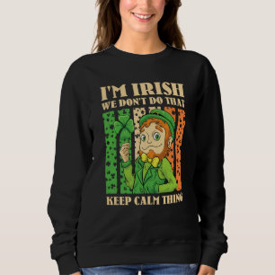 Camiseta Sou Irlandês Não Fazemos Isso Mantenha a Calma Coi