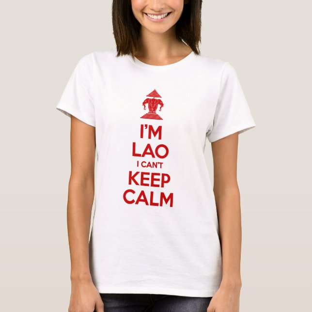 Camiseta Sou Lao Não posso ficar calmo (Frente)