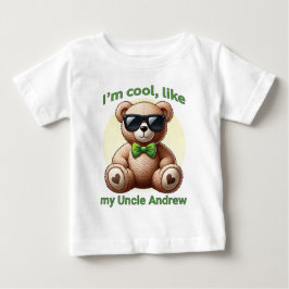 Camiseta Sou Legal Teddy Bear com Arco Verde Personalizável