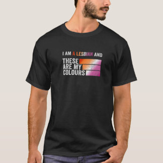 Camiseta Sou Lésbica E Estas São Minhas Cores