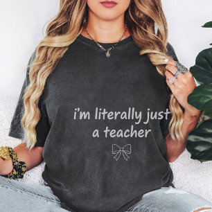 Camiseta Sou Literalmente Apenas Uma Tira de Professor em A