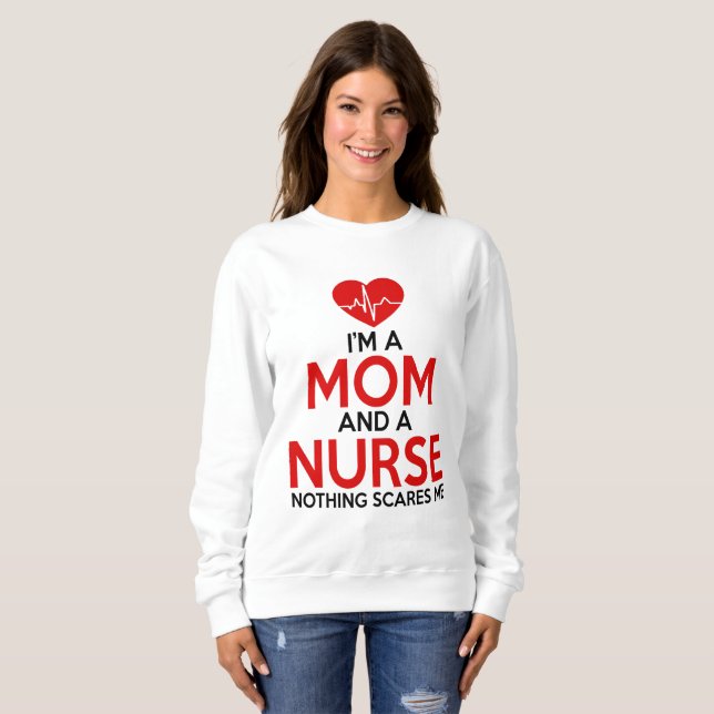 Camiseta Sou mãe e enfermeira (Frente Completa)