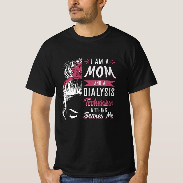 Camiseta Sou Mãe E Técnico De Diálise, Nefrologia Tech (Frente)