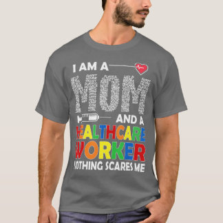 Camiseta Sou Mãe E Trabalhadora De Saúde Feliz Mães D