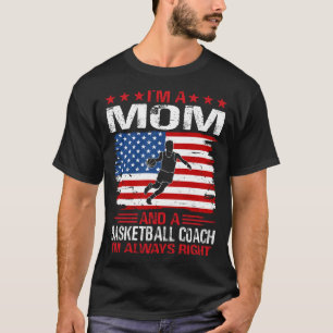 Camiseta Sou MÃE E Treinador de Basquete