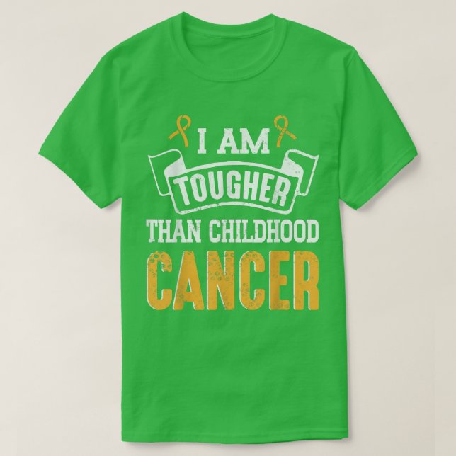 Camiseta Sou Mais Duro Que A Consciência Do Cancer Da Infân (Frente do Design)