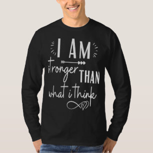 Camiseta Sou Mais Forte Do Que O Que Penso Ser Motivação Po