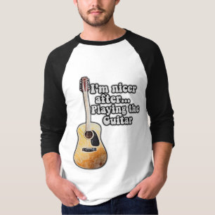 Camiseta Sou mais simpático depois de tocar violão. motivac