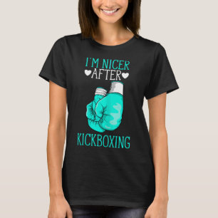 Camiseta Sou Mais Simpático Depois do Kickboxing Kickboxer 