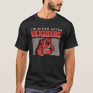 Camiseta Sou Mais Simpático Depois do Kickboxing Praticante