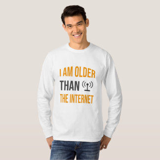 Camiseta Sou Mais Velho Que A Internet