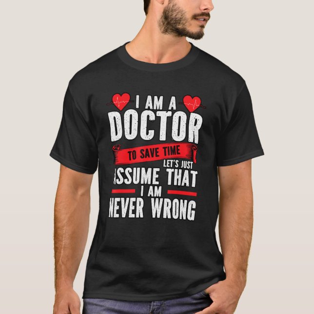 Camiseta Sou médico Heroes, médico-operário. (Frente)