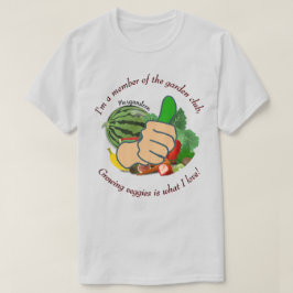 Camiseta Sou membro do clube de jardinagem que ama legumes