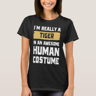 Camiseta Sou mesmo um Tigre num Fantástico Fato Humano