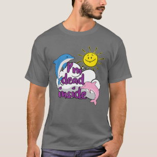 Camiseta Sou Morto Dentro Golfinhos Cheios e Sol